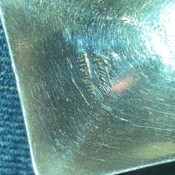 Vintage Spiny Oyster and Sterling Silver Earrings - Picture 4 of 4